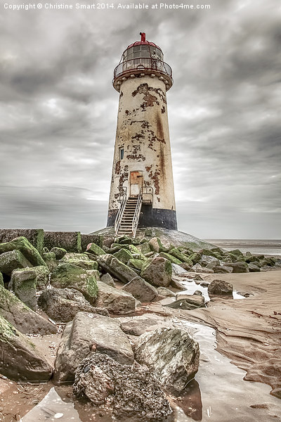  Point of Ayr Lighthouse Picture Board by Christine Smart