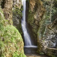 Buy canvas prints of  Dyserth Waterfall, Denbighshire by Christine Smart