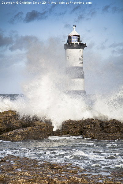  Stormy Lighthouse Picture Board by Christine Smart