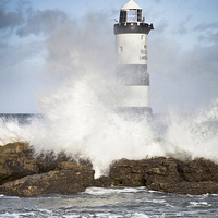 Buy canvas prints of  Stormy Lighthouse by Christine Smart