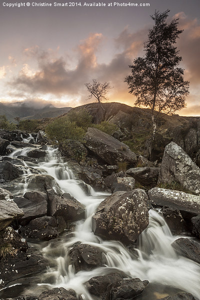  Sunset at Rhaeadr Idwal Picture Board by Christine Smart