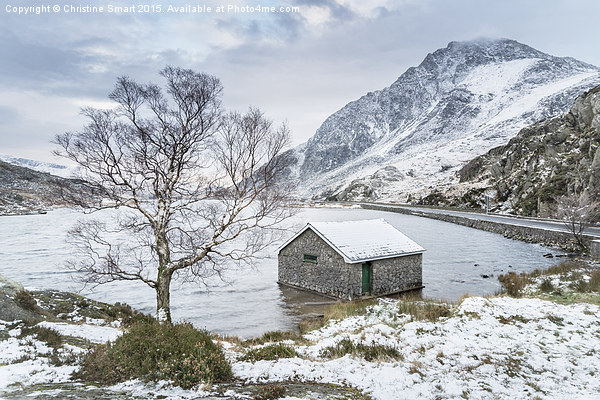  Llyn Ogwen - A Winter's Day Picture Board by Christine Smart