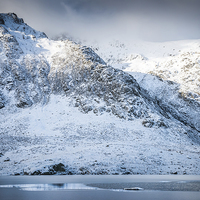 Buy canvas prints of  Winter at Cwm Idwal by Christine Smart