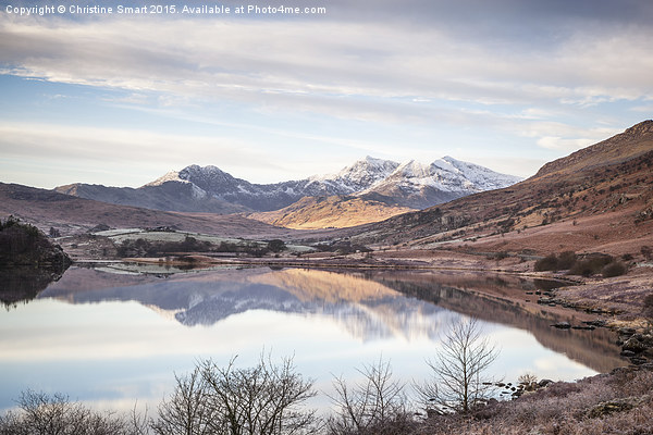  Snowdon Horseshoe Winter Reflections Picture Board by Christine Smart