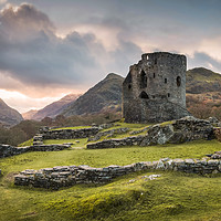 Buy canvas prints of Sunrise at Dolbadarn Castle by Christine Smart