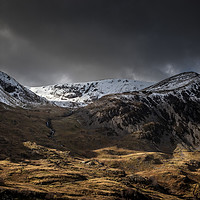 Buy canvas prints of Shadow & Light, Nant Ffrancon Valley by Christine Smart