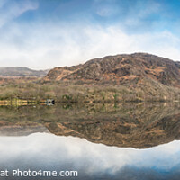 Buy canvas prints of Llyn Dinas Panorama by Christine Smart