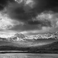 Buy canvas prints of Stormy Skies over Snowdon Horseshoe, Snowdonia - North Wales by Christine Smart