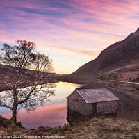 Buy canvas prints of Winter Sunrise at Llyn Ogwen, Snowdonia - North Wales by Christine Smart