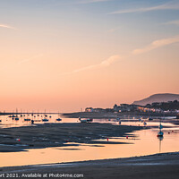 Buy canvas prints of Conwy Harbour and Deganwy Sunset, Seascape, North Wales by Christine Smart