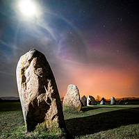 Buy canvas prints of Castlerigg Stone Circle by Moonlight by Rich Berry