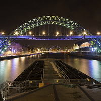 Buy canvas prints of Down Tyne at night by Ian Clamp