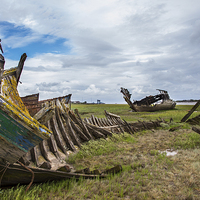 Buy canvas prints of  Old wrecks by Ian Clamp