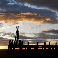 Buy canvas prints of  St Annes sunset by Ian Clamp