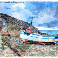 Buy canvas prints of Penberth Cove by Helen Hotson