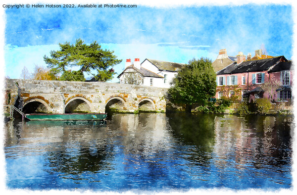 The River Avon at Christchurch in Dorset Picture Board by Helen Hotson
