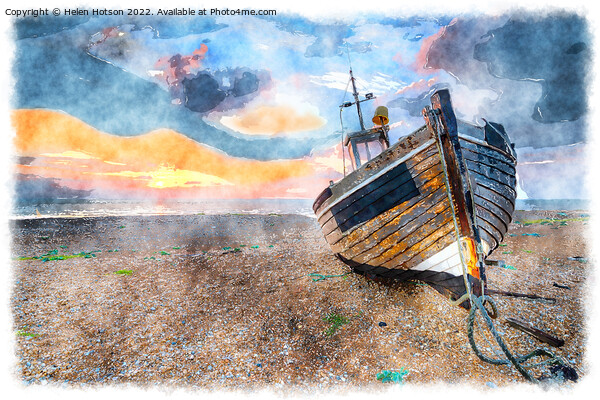 Sunrise at Dungeness Picture Board by Helen Hotson