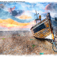 Buy canvas prints of Sunrise at Dungeness by Helen Hotson