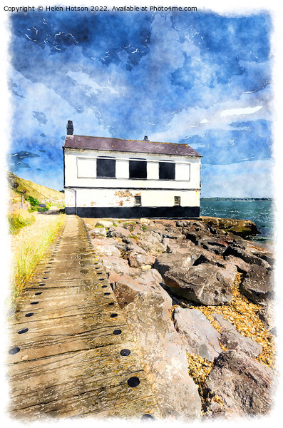 House on the Beach Picture Board by Helen Hotson