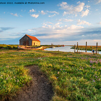 Buy canvas prints of Summer at the old harbour in Thornham  by Helen Hotson