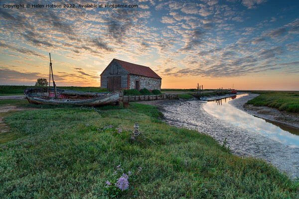 Thornham on the Norfolk coast Picture Board by Helen Hotson
