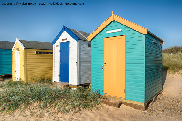 Beach Huts at Southwold Picture Board by Helen Hotson