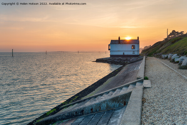 The Watch House at Lepe Picture Board by Helen Hotson