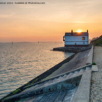 Buy canvas prints of The Watch House at Lepe by Helen Hotson