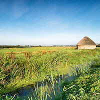 Buy canvas prints of Braunton Marshes Linhay by Helen Hotson