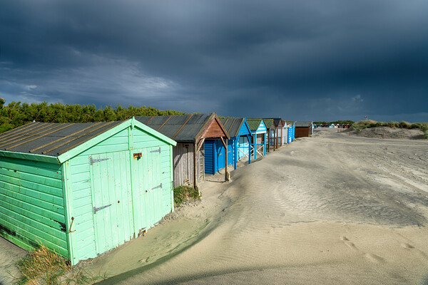 Storm Clouds at West Wittering Picture Board by Helen Hotson