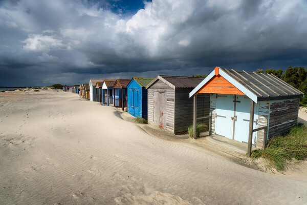 Beach Huts in Sussex Picture Board by Helen Hotson
