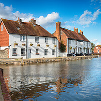 Buy canvas prints of Langstone Quay and Mill by Helen Hotson