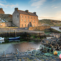 Buy canvas prints of Keiss Harbour in Scotland by Helen Hotson