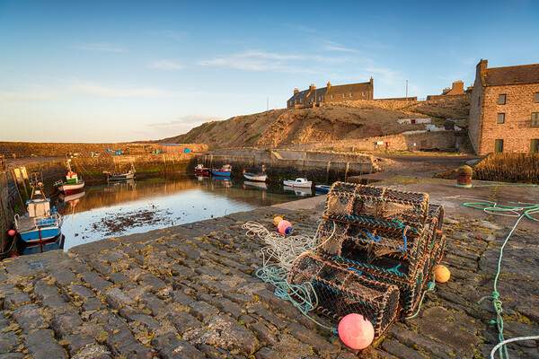 Fishing Boats at Keiss in Scotland Picture Board by Helen Hotson