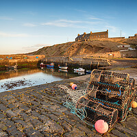 Buy canvas prints of Fishing Boats at Keiss in Scotland by Helen Hotson