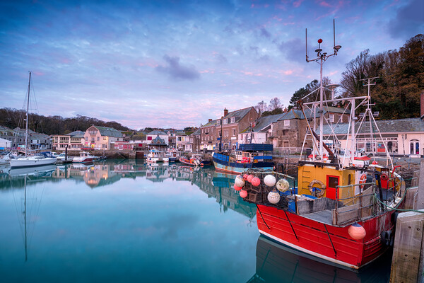 Sunrise Over Padstow Harbour Picture Board by Helen Hotson