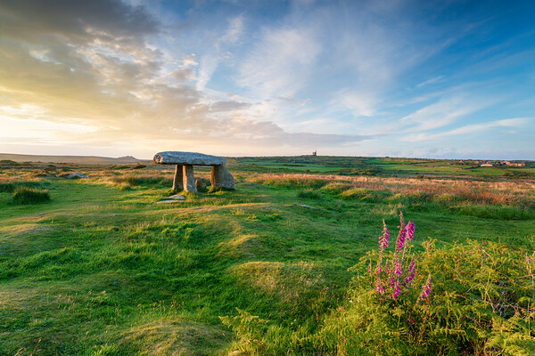 Sumer at Lanyon Quoit in Cornwall Picture Board by Helen Hotson