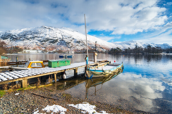 Boats at Ullswater Picture Board by Helen Hotson