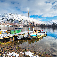Buy canvas prints of Boats at Ullswater by Helen Hotson