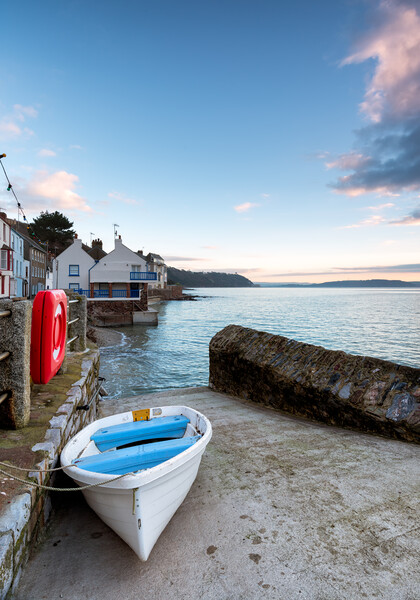 Early Morning at Kingsand in Cornwall Picture Board by Helen Hotson