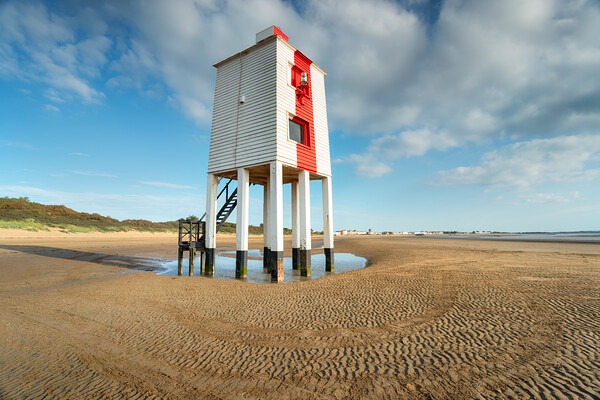 Burnham-on-Sea Low lighthouse Picture Board by Helen Hotson