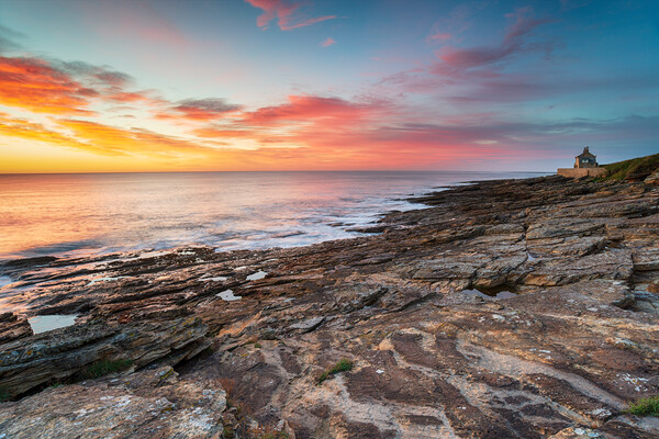 Stunning sunrise over the beach at Howick on the Northumberland  Picture Board by Helen Hotson