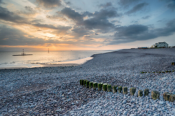 Sunrise at Minehead Picture Board by Helen Hotson