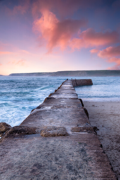 Sunset at Sennen Cove Picture Board by Helen Hotson