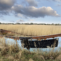 Buy canvas prints of Shipwrecked Boat by Helen Hotson