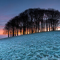 Buy canvas prints of Winter Sunrise by Helen Hotson