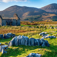 Buy canvas prints of The ruins of the old manse at Kilchrist near Broadford  by Helen Hotson