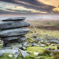 Buy canvas prints of The Cheesewring in Cornwall by Helen Hotson