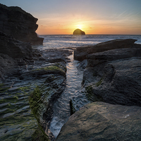 Buy canvas prints of Trebarwith Strand by Helen Hotson