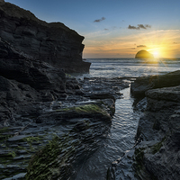 Buy canvas prints of Trebarwith Strand by Helen Hotson